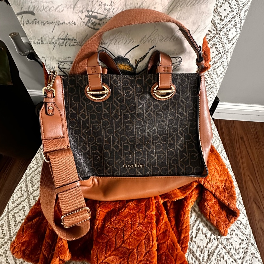 Calvin Klein Brown and Black Women's Bag